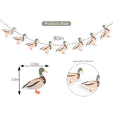 Lucky Duck Banner - Duck Hunting Birthday Party Decorations,Mallard Duck 1St Birthday Banner,One Lucky Duck Party Decor,Boy Girl Duck Theme Birthday Banner Photo Props