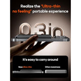 0.3" Ultra Slim Magnetic Power Bank, 5000Mah Wireless Portable Charger With Foldable Stand And Usb C Cable, Fast Charging Magnetic Battery Pack Compatible With Iphone 16/15/14/13/12,Travel Essentials