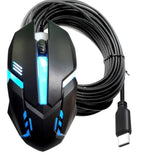 Long Usb C Mouse 40Ft, High Performance Wired Mouse - Usb Mouse For Windows Pc Desktop, Laptop, Notebook, Mac, Computerand Chromebook, For Righty Or Lefty Use