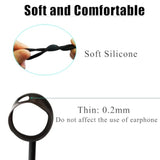 2 Pcs Anti Lost Rope Earbuds Cover For Galaxy Buds Pro Replacement Ear Tips For Samsung Galaxy Buds Pro Earbuds Black+Purple