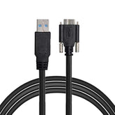 15Ft 5M Usb 3.0 A Type Cable Male To Micro Usb 3.0 B Male With Mount Panel Screws For Camera Disk