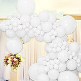 126Pcs White Balloons Garland Kit Latex Arch for Birthday Wedding Baby Shower Party