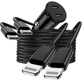 Iphone 14 13 Car Charger Fast Charging, Usb C Rapid Apple Car Plug Adapter With Type C To Lightning Cable Cord Cigarette Lighter Compatible For Iphone 14 Pro Max/13/12 Mini/11/8 Plus/Xs/Xr/7/6/5, Ipad