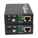 10/100Mbps Ethernet Media Converters, Bi-Directional Single-Mode Sc Fiber - A Pair Of 10/100Base-Tx To 100Base-Fx Up To 20Km(12.4Mi)