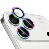 Camera Lens Protector For Iphone 17 Pro / 17 Pro Max, 9H Ultra-Thin Tempered Glass,Metal Individual Camera Cover Accessories, Colorful