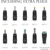 26V 1A Power Supply Charger Cable (Input Ac 100V-240V, Output Dc 26 Volt 1 Amp 26 Watt) Adapter Transformer Converter Dc 5.5Mm X 2.1Mm / 5.5Mm X 2.5Mm -6.6Ft