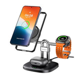 Magnetic Wireless Charging Station For Samsung, 3-In-1 Fast Charger For Galaxy S25/S24/S23/Z Fold7/Z Flip 7/S22, Galaxy Watch 8/8 Classic/Ultra/7/6/5/4, Galaxy Buds3 Pro, 712Sm (No Adapter)
