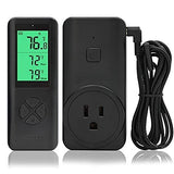 Wireless Temperature Controller Wtc200 Thermostat Outlet Greenhouse Thermostat Plug In Temperature Controller With Remote Cooling Heating Mode For Home Brewing Reptiles Incubation