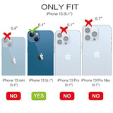 For Iphone 13 Case Smooth Liquid Silicone Soft Gel Rubber Microfiber Lining Cushion Cover Shockproof Protective Phone Cases Compatible With Iphone 13- Light Blue