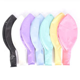 15Pcs 36 Inch Large Round Latex Balloons, Jumbo Thick Latex Macaron As