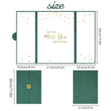 Farewell Party Decorations, Green Gold We Will Miss You Very Much Alternative Signature Guest Book For Men Women Going Away Gifts Signing Card Board For Retirement Graduation Party Supplies