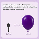 60pcs Purple & Gold Balloons, 12" Metallic Confetti Set for Party Decor