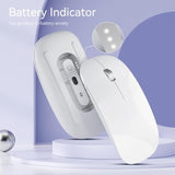 Wireless Mouse, Usb C Rechargeable Computer Mouse, Slim Silent Mice 2.4Ghz Opt