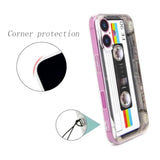 Case For Iphone 16 Plus Matte Finish Heavy Duty Soft Back Cover With Reinforced Corners Tpu Soft Bumper Retro Cassette Tape Case Compatible With Iphone 16 Plus