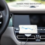 Satechi Magnetic Wireless Car Charger (Qi Wireless Charging) 7.5W Air Vent Mount - Compatible with iPhone 16 Pro Max/16 Pro/16/16 Plus, iPhone 15 Pro Max/15 Pro/15/15 Plus and More