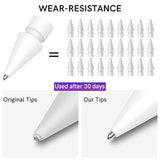 5-Pack Replacement Tips for Apple Pencil 1st/2nd Gen & USB-C Precise Nibs