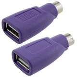 Usb To Ps2 Adapter, 2Pcs Usb Female To Ps/2 Male Converter Adapter For Mouse K