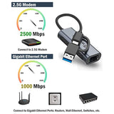 WAVLINK USB C to 2.5G Ethernet Adapter and USB to 2.5 Gigabit Ethernet Adapter