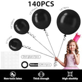 140pcs Rainbow Balloon Arch Kit with Assorted Sizes for Parties and Events