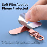 Stainless Steel Phone Tether Tabs Universal Rust-Proof Lanyard Rose Gold Black