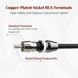 1Ft 2 Female To 1 Male Nickel Plated Rca Y Adapter Splitter Connector Cable (2