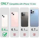 Compatible With Iphone 13 Mini Case, Bling Sparkle Soft Tpu Anti-Scratch Shockproof Protective Phone Bumper, Women Girls Cute Slim Phone Case, Clear Glitter