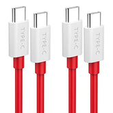 Charging Cable For Oneplus 10T 8T 9 Pro Nord 2T 2-Pcs For Supervooc Warp Charge 125W 65W Usb C To Usb C Cable 6Ft Pd Fast Charging Cord For Iphone 15 16 For Macbook Pro For Samsung S25 S24 S23