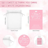 25 Set Sweet 16Th Birthday Party Favors For Guests Include Adjustable Heart Star Charm Bracelets Bracelets Gift With Thank You Wish Cards For Birthday Party Supplies Decor