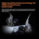 KZ Dawn IEM Earphones for Musicians, 3.5mm In-Ear Monitor Headphones with Mic, Noise Isolating Wired Earbuds for Studio, Gaming & All-Day Wear