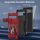 Google Pixel 7 Case with Slide Camera Cover+Screen Protector