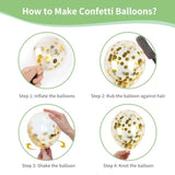 65 Pcs 12 Inches Sage Green Gold Confetti Balloons Kit, Green Gold Sand White Party Balloons With Ribbons For Tiana Birthday, Wedding, Baby Shower, Graduation, Eucalyptus Party Decorations