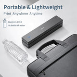 Inkless Portable Printer Wireless For Travel,Thermal Printer Supports 8.5" X 11" Us Letter&A4&A5,Compatible With Ios,Android, Laptop, Mt620,203 Dpi,Black