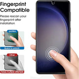 amFilm 2+2 Pack Samsung Galaxy S23 6.1'' Privacy Screen Protector with Camera Lens Protector, Anti Spy Hybrid Film, Fingerprint ID Compatible, Easy to Installation.