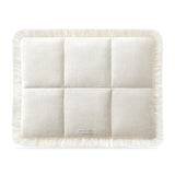 Puffy Laptop Sleeve 16 15 14 13 Inch For Women, Compatible With Macbook Air 2025 & Macbook Pro M4 M3 2024, Quilted Linen Soft Puffer Case With Fringe For Computer, Natural Linen