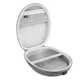 Geekria Shield Case Compatible with Jabra Evolve2 75, Evolve2 65, Evolve2 55, Evolve2 50, Elite 45h, Replacement Protective Hard Shell Travel Carrying Bag with Cable Storage (Dark Grey)