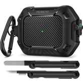 For Airpod Pro Case With Cleaner Kit, Compatible With Airpods Pro 2 Case Cover 1St/2Nd Generation With Lock & Keychain, Full Body Shockproof Protective Case (2023/2022/2019), Black
