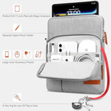 Tablet Sleeve Bag For 11 Inch Ipad A16 / 11 Inch Ipad Air M3 M2 / 11" Ipad Pro M4 / 10.9" Ipad / 10.2" 10.9" Ipad Air, 11 Inchs Samsung Galaxy Tab A9+ Tablet Bag With Shoulder Strap, Gray