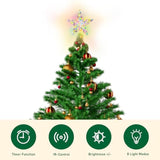 Christmas Tree Topper, Led Star Tree Topper With Remote Control, 8 Lighting Modes, Lighted Tree Topper For Christmas Home Party Decor