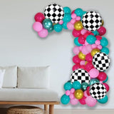 Wonderland Theme Balloon Garland Kit, Pink Blue Latex Balloons Arch Kit, Birthday Spring Tea Party Decorations