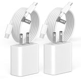 Iphone 16 15 Charger Fast Charging 10 Ft, 2 Pack 20W Usb C Wall Charger Block With 10Ft Long Type C To C Charging Cable For Iphone 16/16 Plus/16 Pro/16 Pro Max/15/15 Pro/15 Pro Max/15 Plus