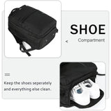 Carry On Backpack, Flight Approved Travel Backpack With Usb Port, Tsa Personal Item Travel Bag Fits 17" Laptop, Large Water Resistant Luggage Overnight Weekender Bag For Men & Women 40L, Black