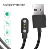 FITVII Smart Watch Charger for HM08, H56, HM57, HM78, HM58, HM18, HM68, H86, Fino2, Nexa, Lookimini, Ole Fitness Tracker USB Magnetic Charging Cord