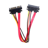 cablecc SATA III 3.0 7+15 22 Pin SATA Male to Female Data Power Extension Cabl