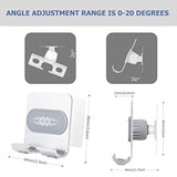 Shower Phone Holder, Shower Phone Mount Phone Holder For Shower Wall Mount Phone Holder Phone Wall Mount Adjustable Cellphone Stand Cell Phone Stand With Adhesive Pads For Bathroom Kitchen (1 Pcs)