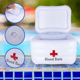 Inflatable Blood Bank Cooler 23x11x16.5 Inch Halloween Nurse Party Decor