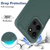 Dual Layer Protective Heavy Duty Cell Phone Cover for Motorola Moto G 2026 / Moto G 2025 / Moto G Play 2026 - Military Grade Protection with Screen Protector, Dark Green