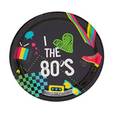 Serves 24 80S Birthday Party Decorations, Includes Plates, Napkins, Cups, And Cutlery, Back To The 80S Neon Party Supplies Pack, I Love The 80S Decor (144 Pieces Total)