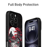 For Iphone 16 Pro Case Anime Compatible With Magsafe, Silicone Black Cute Japanese Anime Design Magnetic Shock Proof Heavy-Duty Protection Phone Case For Men Boys Women Girls