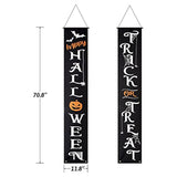 Halloween Trick or Treat Banner: Spooky Porch Sign