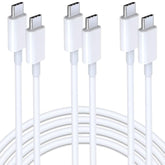 Usb C To Usb C Cable 6Ft 3-Pack 60W Pd Fast Charging High-Speed Data Sync Type C Cord For Iphone 15 Plus/ 15 Pro Max/ 16 Plus/ 16 Pro Max/ Ipad Mini 6/ Pro 2021/ Air 5/ Macbook Pro/ Galaxy S23/ Note